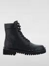 Valentino Studded Calfskin Chunky Sole Ankle Boots In Schwarz