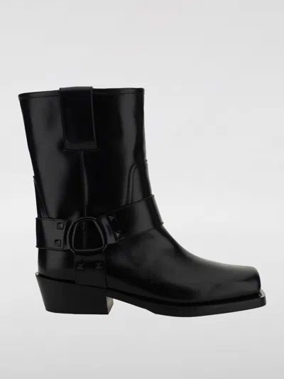 VALENTINO GARAVANI FLAT ANKLE BOOTS VALENTINO GARAVANI WOMAN COLOR BLACK,G35256002