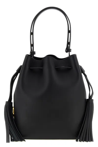 Valentino Garavani Borsa A Spalla  Vlogo Signature In Black