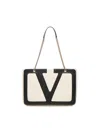 Valentino Borsa Shopping Media Viva Superstar In Nappa In Multi