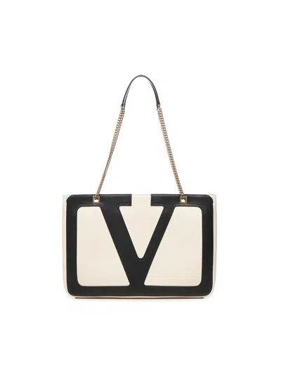 Valentino Garavani Borsa Shopping Media Viva Superstar In Nappa In Multi