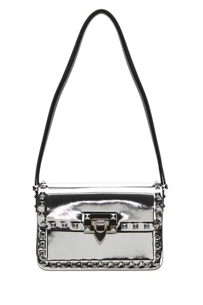 Valentino Garavani Shoulder Bags In Silver