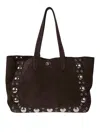 Valentino Vlogo Plaque Top Handle Bag In Brown