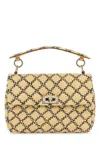 Valentino Women's Raffia Rockstud Handbag
