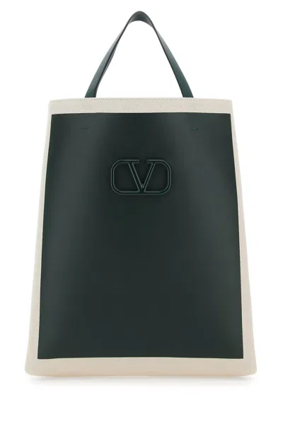 Valentino Garavani Vlogo Signature Tote Bag In Green