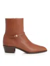 Valentino Pat Ankle Boot In Kidskin