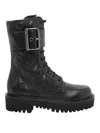Valentino Combat Booties In Black