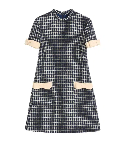 VALENTINO BOUCLÉ PATTERNED MINI DRESS