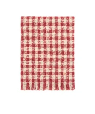 Valentino Boucle Plaid Scarf In Multi