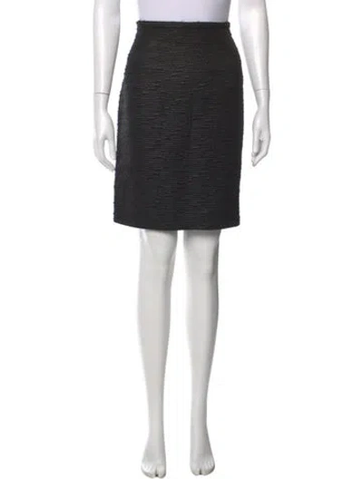 Pre-owned Valentino Bow Accents Midi Length Skirt In Black