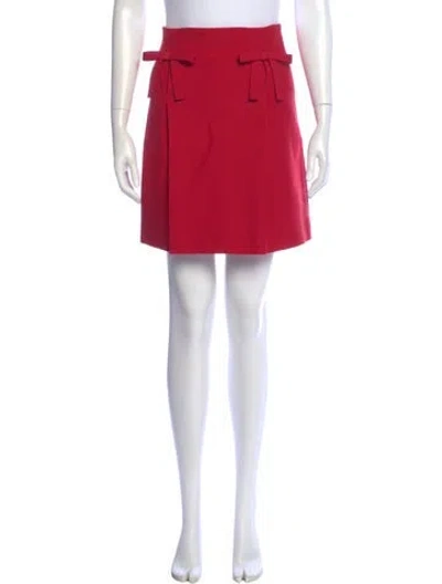 Pre-owned Valentino Bow Accents Mini Skirt In Pink