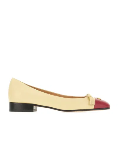 Valentino Garavani Bow Ballet Shoes In Brown