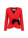 Valentino Bow Blazer In Multi