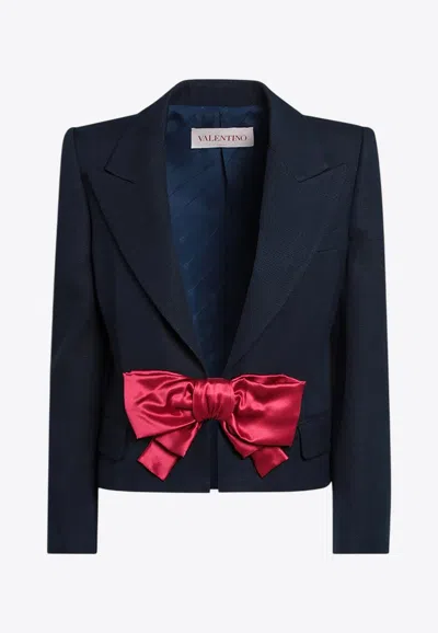 VALENTINO BOW CROPPED BLAZER