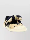 Valentino Bow Detail Ballerina Sneakers With Floral