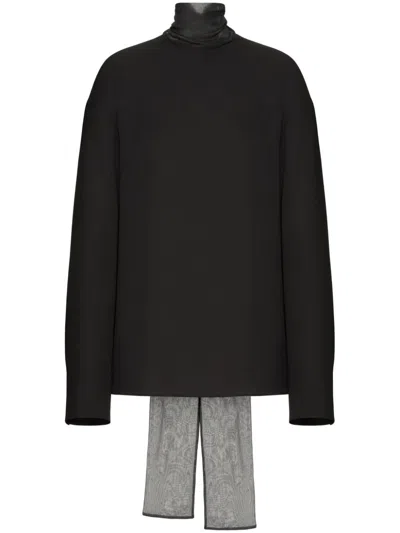 Valentino Bluse Mit Schleifendetail In Schwarz