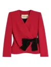 Valentino Long-sleeved Casual Jacket In Red