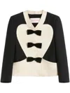 Valentino Embroidered Blazer In Black