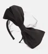 Valentino Bow-detail Embellished Headband In Black