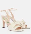 Valentino Garavani Bowow Leather Bow Ankle-strap Sandals In Multi