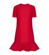 Valentino Kurzes Crepe Couture Kleid Frau Rot 38 In Multi