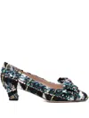 Valentino Bow-detail Pumps In Blue