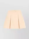 Valentino Bow Detail Wool And Silk Blend Skirt