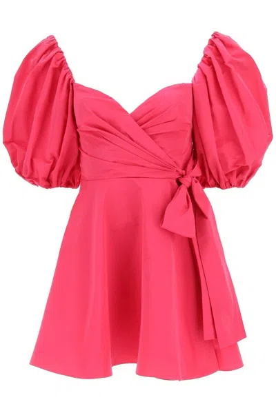 Valentino Bow Detailed Mini Dress In Pink