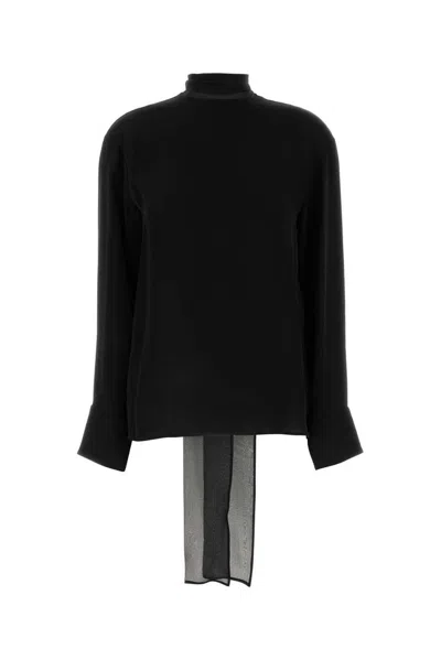 Valentino Black Georgette Blouse