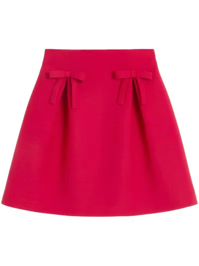 VALENTINO BOW DETAILING A-LINE SKIRT