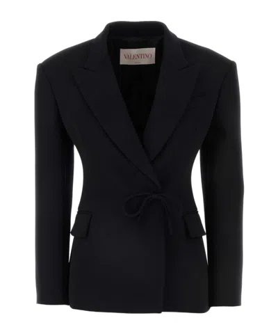 VALENTINO VALENTINO	BOW DETAILED STRAIGHT HEM BLAZER