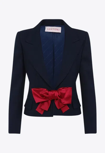 VALENTINO BOW-EMBELLISHED JACKET