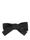 Valentino Vlogo Signature Bow Silk Hair Clip In Black