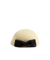 Valentino Bow-embellished Cloche Hat In Neutral
