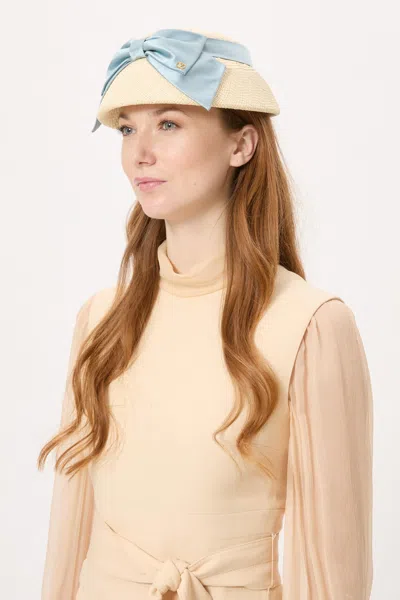 Valentino Garavani Bow Hat In Gray
