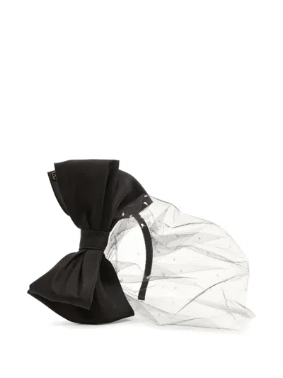 VALENTINO GARAVANI VLOGO SIGNATURE VEIL HEADBAND