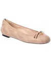 Valentino Garavani Quiltie Ballerina 67 In Quilted Nappa Leather Woman Rose Cannelle 42 In Orange