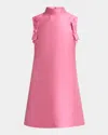 Valentino Garavani Bow Detail Shantung Silk Minidress In Pink