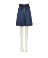 Valentino Bow Shorts In Blue