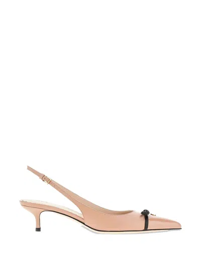 Valentino Garavani Bow Slingback Pumps In Neutral