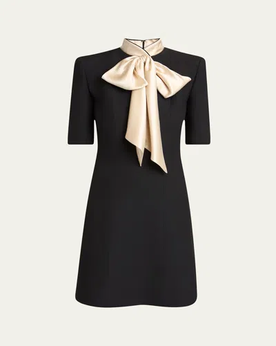 VALENTINO BOW TAILORED MINI DRESS