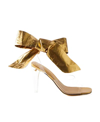 Valentino Garavani Bow Tie High-heeled Sandals In Transparent
