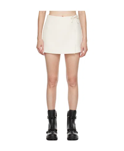 Valentino Bow Tie Skirt In Nude