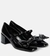 Valentino Bowjane Patent Leather Mary Jane Pumps In Schwarz