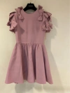 Valentino Bowknot Inlaid Umbrella Dress In Brown