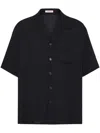 Valentino Toile Iconographe-pattern Silk Shirt In Black