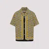 Valentino Bowling Shirt With Bulles Royales Print In Yellow