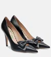 Valentino Bowow 100 Bow-detail Leather Pumps In Black