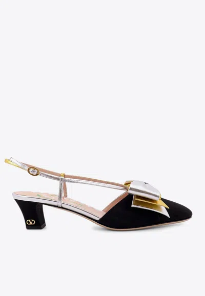 VALENTINO GARAVANI BOWOW 45 SLINGBACK PUMPS