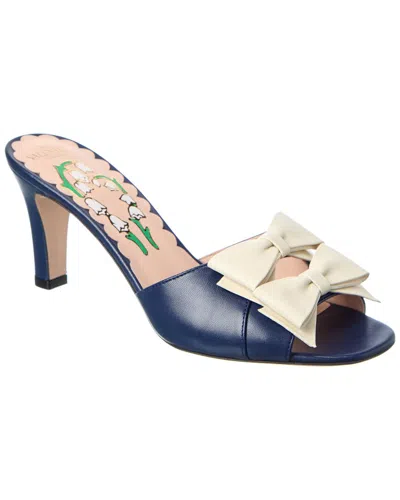 Valentino Garavani Valentino Bowow 75 Leather Sandal In Brown